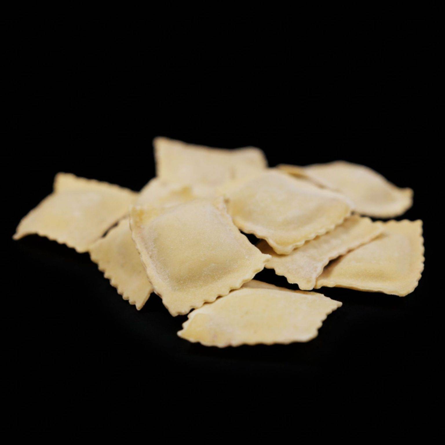 quelques raviolis boeuf parsemés